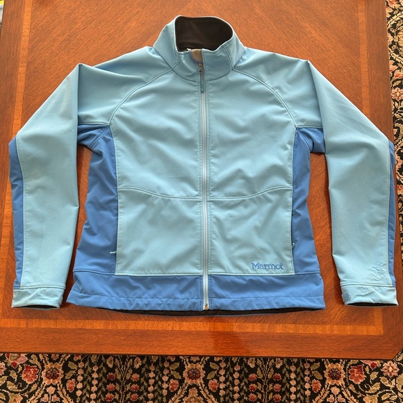 Marmot Jackets & Blazers - Marmot Tempo Blue Full-Zip Soft Shell Jacket XL